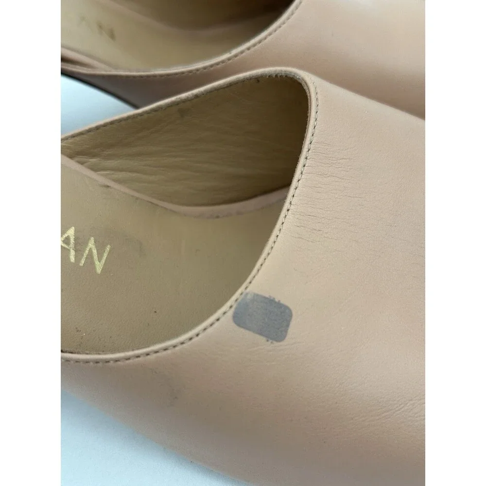 Stuart Weitzman TIA 85 FLAREBLOCK SLIDE - NUDE 911 MSRP $475